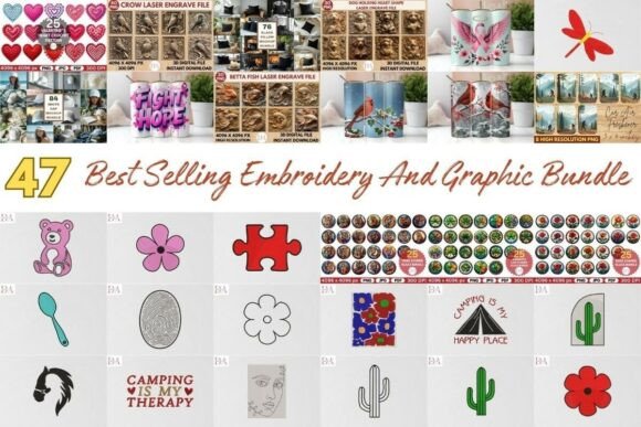 Amazing Embroidery and Graphic Bundle: A Designer's Review