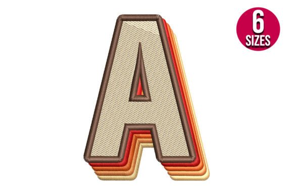 Retro Alphabet Letter a: A Groovy Embroidery Design Review