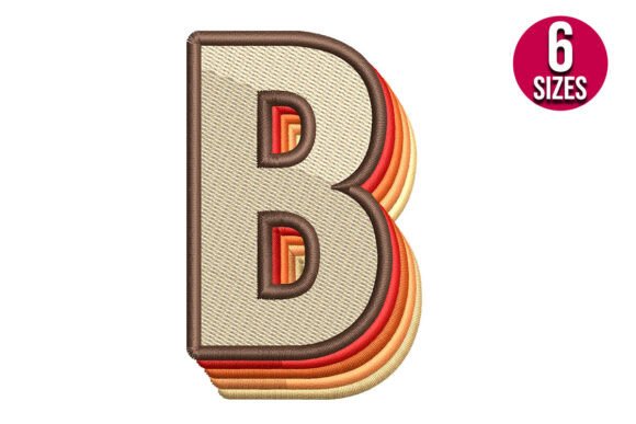 Retro Alphabet Letter B Embroidery Design Review
