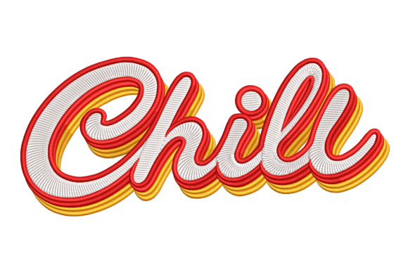 Retro Chill Embroidery Design: A Craft Fair Seller's Review