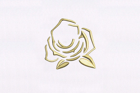 Rose 3d Puff: Elegant Seasonal Embroidery